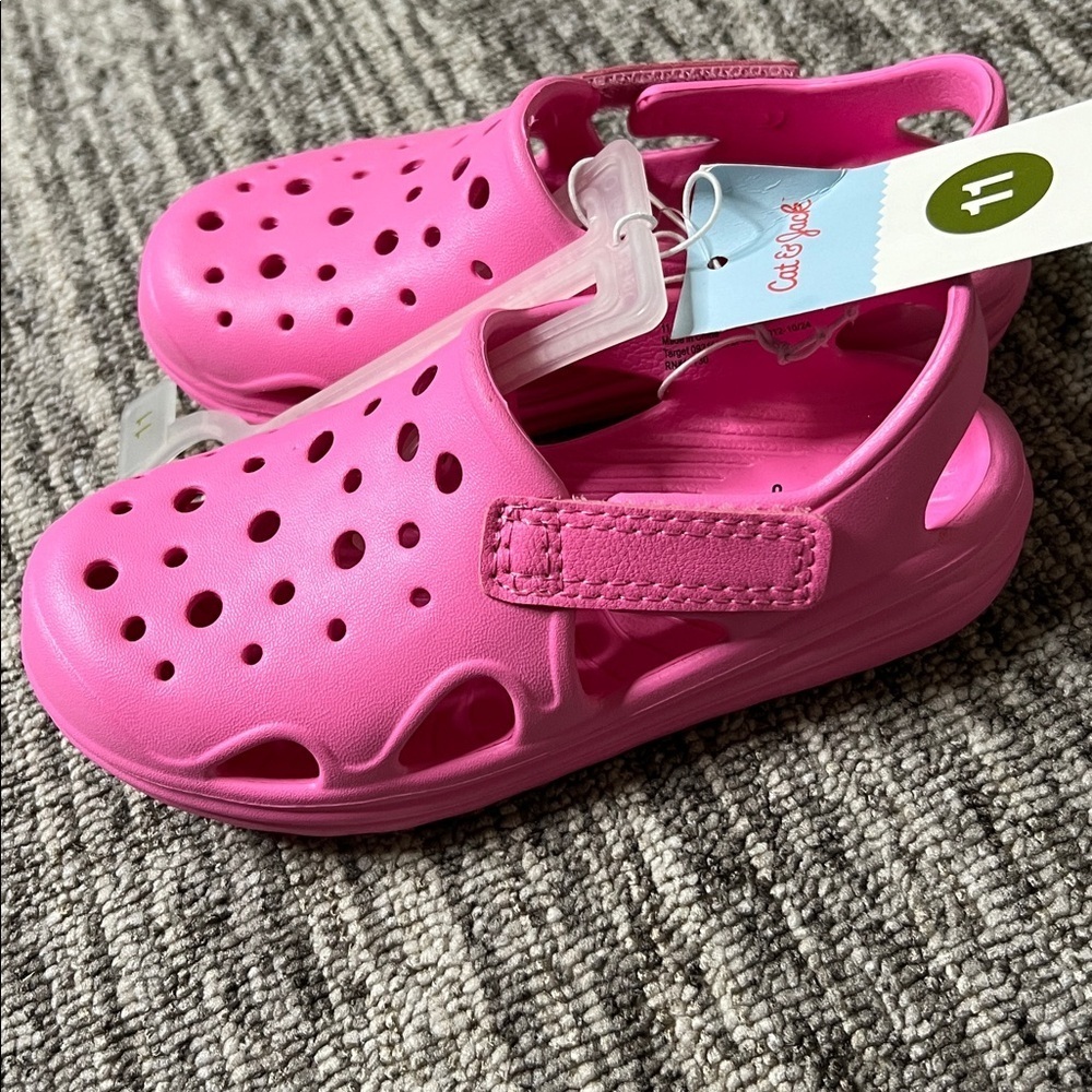Cat & Jack Kids Pink Clogs Size 11